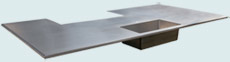  Stainless Steel Countertop # 3805