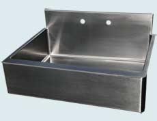 Stainless Steel Backsplash Sinks # 2991