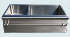 Custom Stainless Steel Farmhouse Sinks # 3050