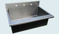 Stainless Steel Backsplash Sinks # 4041