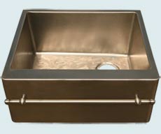 Custom Bronze and Brass Farm Sinks # 4579