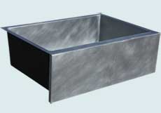 Custom Zinc Farmhouse Sinks # 4836