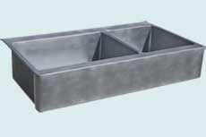 Custom Zinc Farmhouse Sinks # 4945