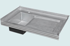 Custom Zinc Drainboard Sinks # 5300