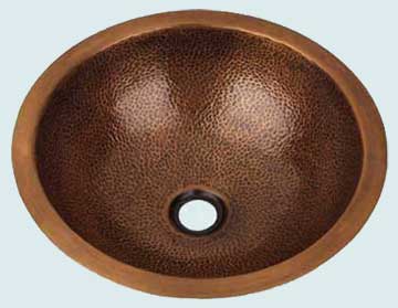 Bar Sinks - Copper Bar Sinks- Round Copper Bar Sinks - High Echelon # 1986