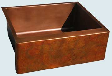 Copper Sinks Old World Patina Renoir Old World On Prep Sink