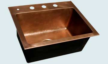 Custom Copper Bar Sinks #3556 | Handcrafted Metal Inc