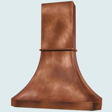Custom Copper Range Hood #3024 