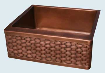 Custom Copper Kitchen Sinks #2822 | Handcrafted Metal Inc