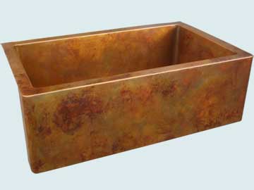 Copper Sinks Old World Patina # 4216