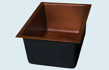 Bar Sinks - Copper Bar Sinks- Round Copper Bar Sinks - Hallo Dandy # 2889