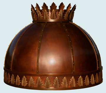 Spherical Copper Oven Hoods # 2425