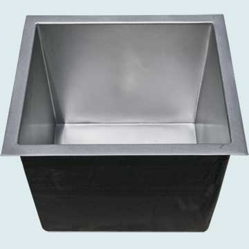 Custom Pewter Bar Sinks #5055 | Handcrafted Metal Inc