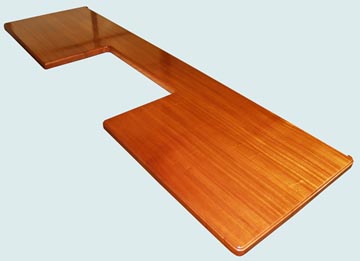 Wood Countertops - Sipo Mahogany Wood Countertops- Face Grain Sipo Mahogany wood Countertops - Face grain Sipo Mahogany # 4095