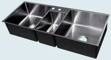 Custom Stainless Steel Kitchen Sinks # 3701