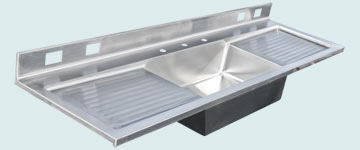 Stainless Steel Extra Large Sinks # 2988