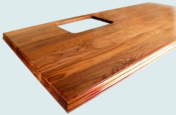 Wood Countertops - Walnut Wood Countertops- Face Grain Walnut wood Countertops - Face grain Walnut # 4075