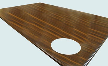 Wood Countertops - Wenge Wood Countertops- Edge Grain Wenge wood Countertops - Wenge # 4140
