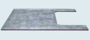 Custom Zinc Countertops #5018 | Handcrafted Metal Inc