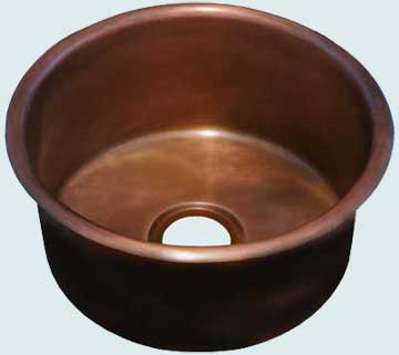 Bar Sinks - Copper Bar Sinks- Round Copper Bar Sinks - Awesome Again # 2877