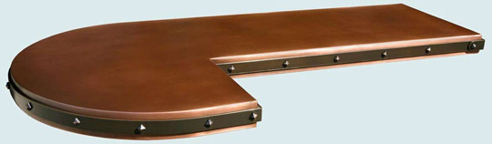 Handcrafted-Copper-Countertops-Decorative Strap & Clavos