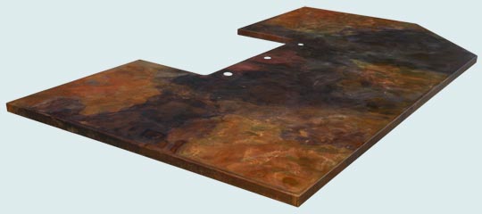 Custom Copper Countertops #3987 