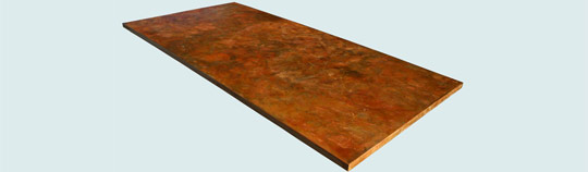 Handcrafted-Copper-Countertops-Apricot Brandy Old World Patina