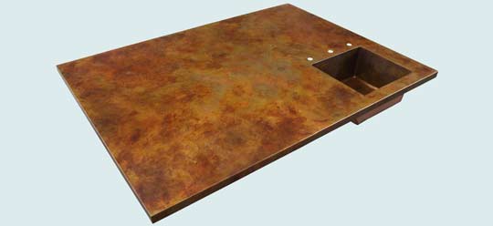 Handcrafted-Copper-Countertops-Eva's Favorite Old World Patina