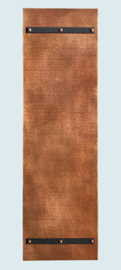 Handcrafted-Copper-Backsplashes-Door Panel w Straps