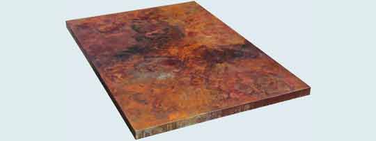 Handcrafted-Copper-Countertops-Lori's Bold Old World Patina