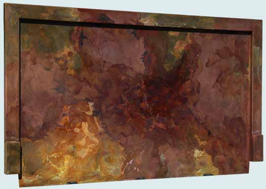 Handcrafted-Copper-Backsplashes-Lori's Bold Old World Finish Backsplash