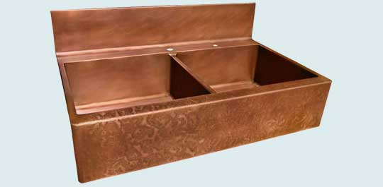 Handcrafted-Copper-Kitchen Sinks-Ray's Famous Hammered Apron