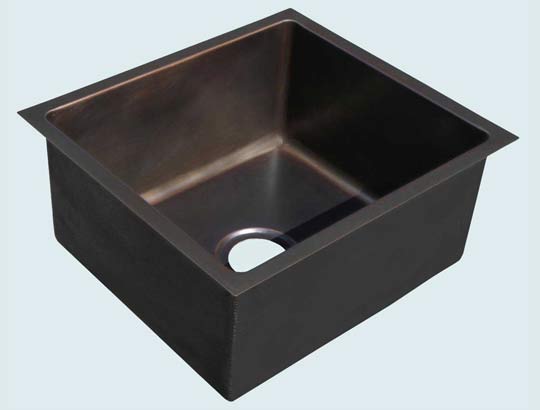 Handcrafted-Bronze-Kitchen Sinks-Undermount Style Prep Sink