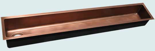 Handcrafted-Copper-Kitchen Sinks-60" Trough