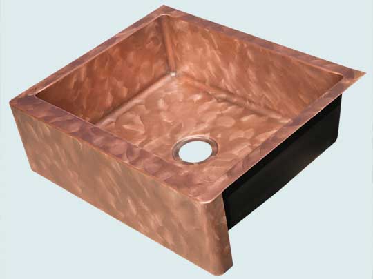 Handcrafted-Copper-Kitchen Sinks-Butterfly Finish & Apron