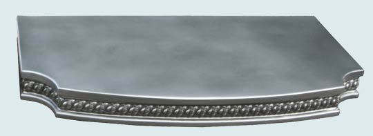 Handcrafted-Pewter-Countertops-Braid Edge Scallop Corners