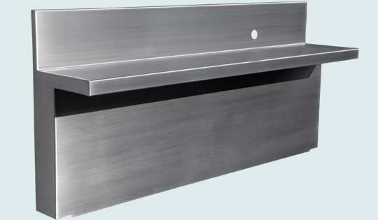 Handcrafted-Stainless-Custom Fabrication-New Item Stainless Range Back Shelf