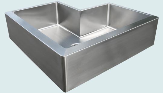 Handcrafted-Stainless-Kitchen Sinks-Double Apron Undermount