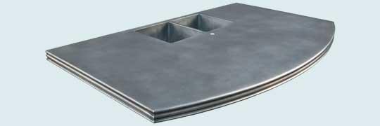 Custom Zinc Countertops #2963 