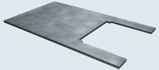 Handcrafted-Zinc-Countertops-Regular Price $10,876  Sale Price $5,400!!