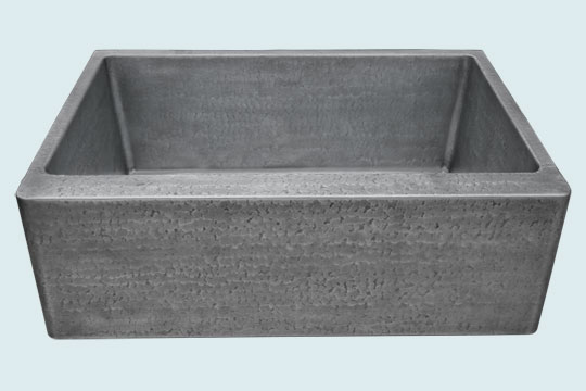 Handcrafted-Zinc-Kitchen Sinks-Reverse Hammered Classic Farmhouse
