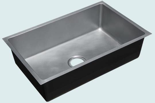 Handcrafted-Zinc-Kitchen Sinks-Smooth Zinc Basin