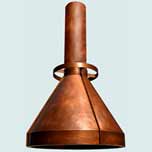 Copper Range Hoods Conical