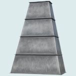 Zinc Range Hood in Pyramid